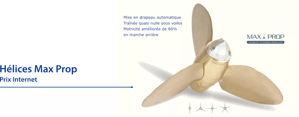 Hélices Max Prop, hélices à mise en drapeau automatique